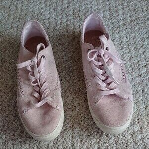 TOMS Lenox Desert light pink Suede Sneakers size 6